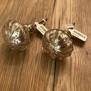 Anthropologie Mercury Glass Knobs- set of 2